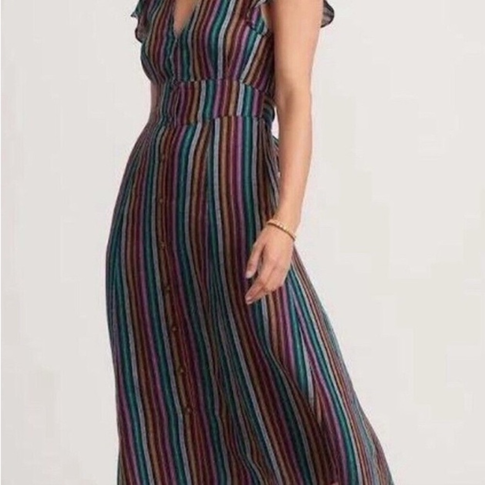 Marine Layer Camila Striped Midi Dress